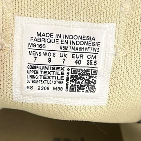 Unisex Converse Chuck Taylor All Star Ox M9166 Canvas Sneaker Size M7/W9 Black - Picture 6 of 6